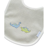 Set Babero y Paño Tiny Dinos Blanco Print